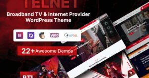 Telnet - Broadband TV & Internet Provider Theme - Nulled Download - EmpireGPL