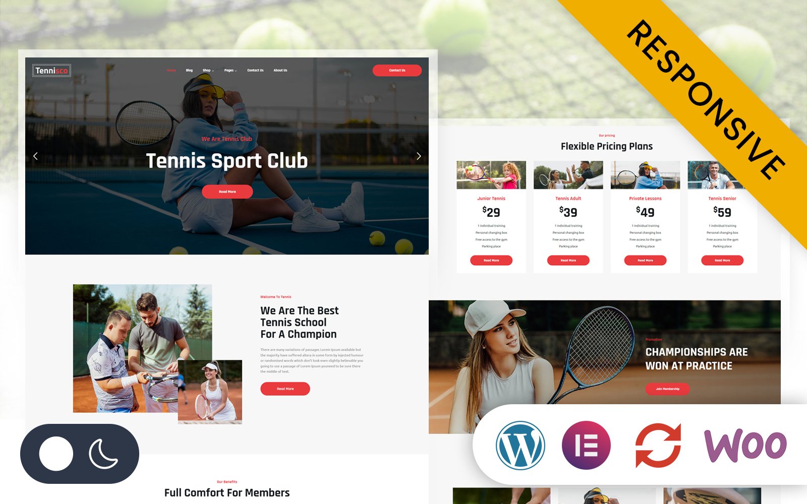 Tennisco - Tennis & Sports Club Elementor WordPress Responsive Theme WordPress Theme - Nulled Download - EmpireGPL