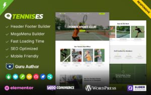 Tennises - Tennis and Sports Club WordPress Theme - Nulled Download - EmpireGPL