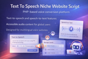 Text To Speech Niche Website Script