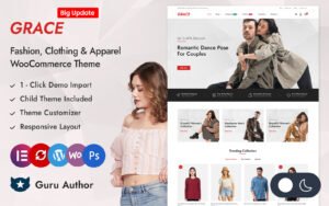 The Grace - Minimal Fashion Store Elementor WooCommerce Responsive Theme WooCommerce Theme - Nulled Download - EmpireGPL