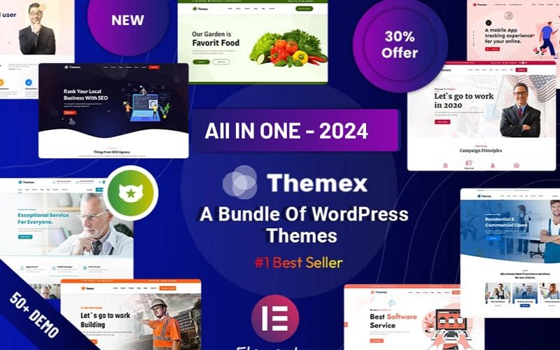 Themex - Multi-Purpose Responsive WordPress Theme - Nulled Download - EmpireGPL