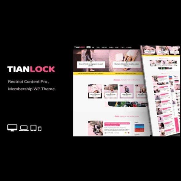 TianLock WP - Restrict Content Pro / Membership WordPress Theme - Nulled Download - EmpireGPL