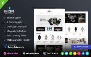 Timeclue - Watch and Fashion Store Prestashop Theme PrestaShop Theme - Nulled Download - EmpireGPL