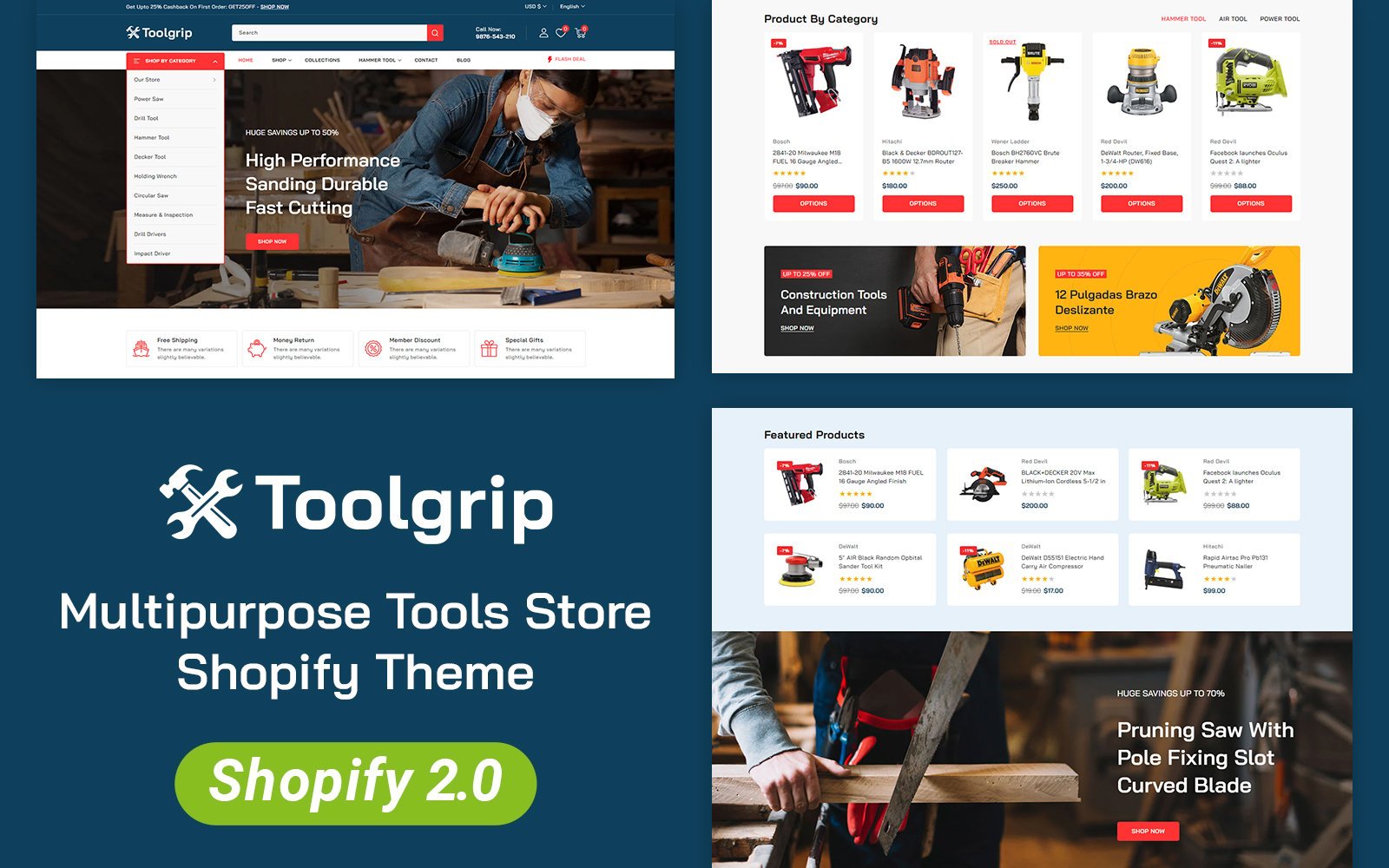 Toolgrip - Handyman and Power Tools Store Shopify 2.0 Responsive Theme Shopify Theme - Nulled Download - EmpireGPL