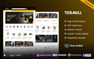 ToolMall – Tools and Spare Parts Equipment Elementor WooCommerce Store WooCommerce Theme - Nulled Download - EmpireGPL