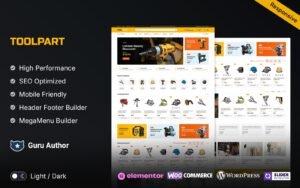 ToolPart – Tools Parts and Spare Parts Equipment Elementor WooCommerce Store WooCommerce Theme - Nulled Download - EmpireGPL