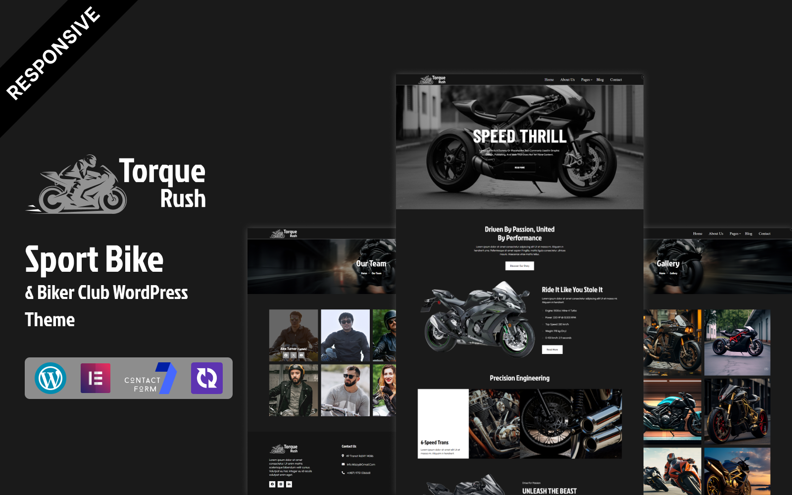 TorqueRush - Sport Bike & Biker Club WordPress Elementor Theme WordPress Theme - Nulled Download - EmpireGPL