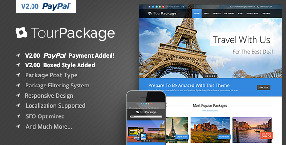 Tour Package - Wordpress Travel/Tour Theme - Nulled Download - EmpireGPL