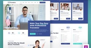 Translatin – Translation Services & Interpreting Agency Elementor Template Kit - Nulled Download - EmpireGPL