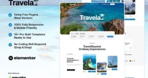 Travela - Travel & Trip Business Elementor Template Kit - Nulled Download - EmpireGPL