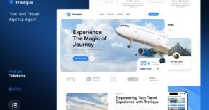 Travique - Tour & Travel Agency Agent Website Elementor Template Kits - Nulled Download - EmpireGPL