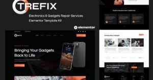 Trefix - Electronics & Gadgets Repair Services Elementor Template Kit - Nulled Download - EmpireGPL