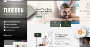 Tudebon - Chiropractic & Physiotherapy Elementor Template Kit - Nulled Download - EmpireGPL