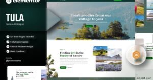 Tula - Nature Cottages Elementor Template Kit - Nulled Download - EmpireGPL