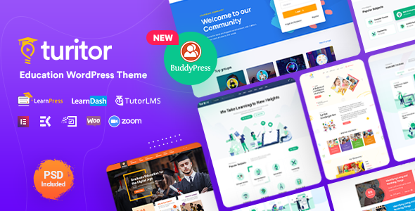 Turitor - Education WordPress Theme - Nulled Download - EmpireGPL