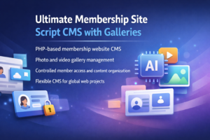 Ultimate Membership Site Script CMS with Galleries