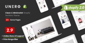 Unero - Clean & Minimal Shopify Sections Theme - Nulled Download - EmpireGPL