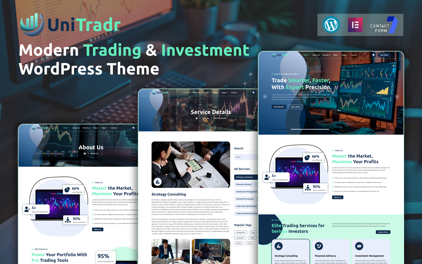 UniTradr – Modern Trading & Investment WordPress Theme - Nulled Download - EmpireGPL