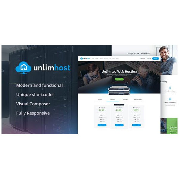 UnlimHost - Web Hosting & Internet Technology Theme - Nulled Download - EmpireGPL