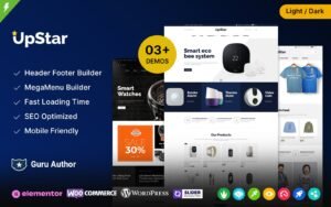 UpStar - Multipurpose Store Elementor WooCommerce Theme - Nulled Download - EmpireGPL