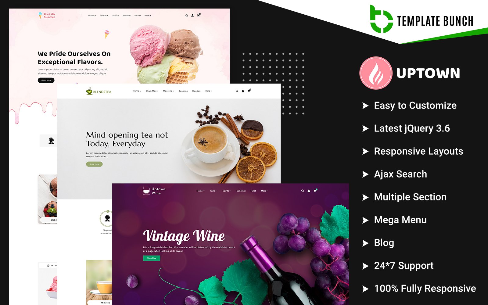 Uptown – Summer and Tea With Wine – Responsive Shopify Theme for eCommerce – Nulled Download – EmpireGPL