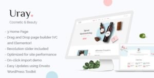 Uray - Cosmetic & Beauty Shop WordPress WooCommerce Theme - Nulled Download - EmpireGPL