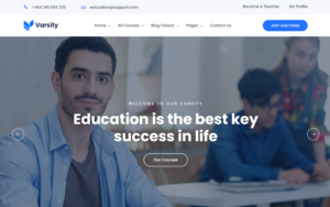 Varsity - School, College, University, Coaching, LMS, and Online Course Educational WordPress Theme - Nulled Download - EmpireGPL
