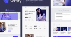 Varsity - Virtual & Augmented Reality Services Elementor Template Kit - Nulled Download - EmpireGPL
