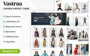 Vastraa - Fashion Responsive Shopify Theme for eCommerce - Nulled Download - EmpireGPL