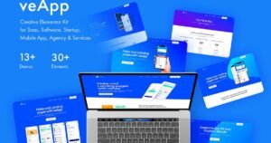 veApp - Mobile App & Startup Elementor Template Kit - Nulled Download - EmpireGPL