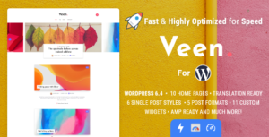 Veen - Minimal Lightweight AMP Blog for WordPress - Nulled Download - EmpireGPL