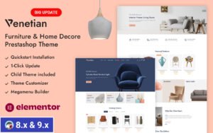 Venetian - Furniture & Home Decor Store Prestashop Responsive Theme PrestaShop Theme - Nulled Download - EmpireGPL