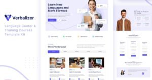 Verbalizer – Language Courses & Learning Center Elementor Template Kit - Nulled Download - EmpireGPL