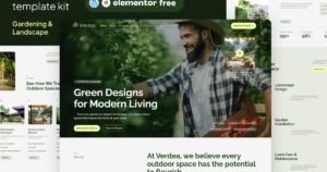 Verdea - Landscaping & Gardening Elementor Template Kit - Nulled Download - EmpireGPL