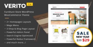 Verito - Furniture Store WooCommerce WordPress Theme - Nulled Download - EmpireGPL