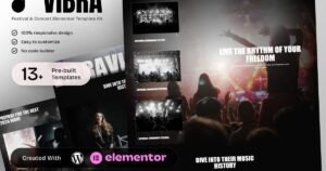 Vibra - Music Festival & Concert Elementor Template Kit - Nulled Download - EmpireGPL