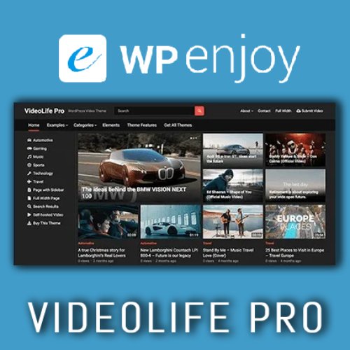 VideoLife Pro - WPEnjoy Theme - Nulled Download - EmpireGPL