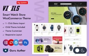 Vigils - Smart Wearable & Digital Watch Store Elementor WooCommerce Responsive Theme WooCommerce Theme - Nulled Download - EmpireGPL