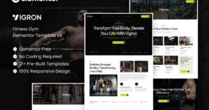 Vigron - Fitness Gym Elementor Template Kit - Nulled Download - EmpireGPL