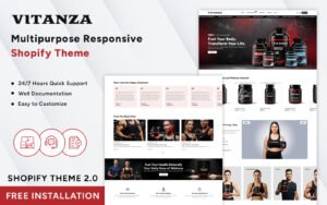 Vitanza - Vitamins and Nutrition Responsive Shopify Theme for eCommerce - Nulled Download - EmpireGPL