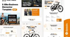 Voltaro - E-Bike Business Elementor Template Kit - Nulled Download - Empiregpl