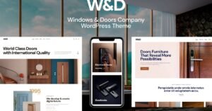 W&D – Windows & Doors Company WordPress Theme - Nulled Download - EmpireGPL
