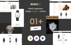 Waklo - The Watch Premium Responsive Shopify Theme - Nulled Download - EmpireGPL