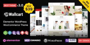 Wallcart WP - Multipurpose Elementor WooCommerce Theme - Nulled Download - EmpireGPL