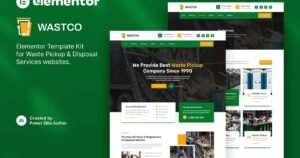 Wastco – Waste Pickup & Disposal Services Template Kit - Nulled Download - EmpireGPL