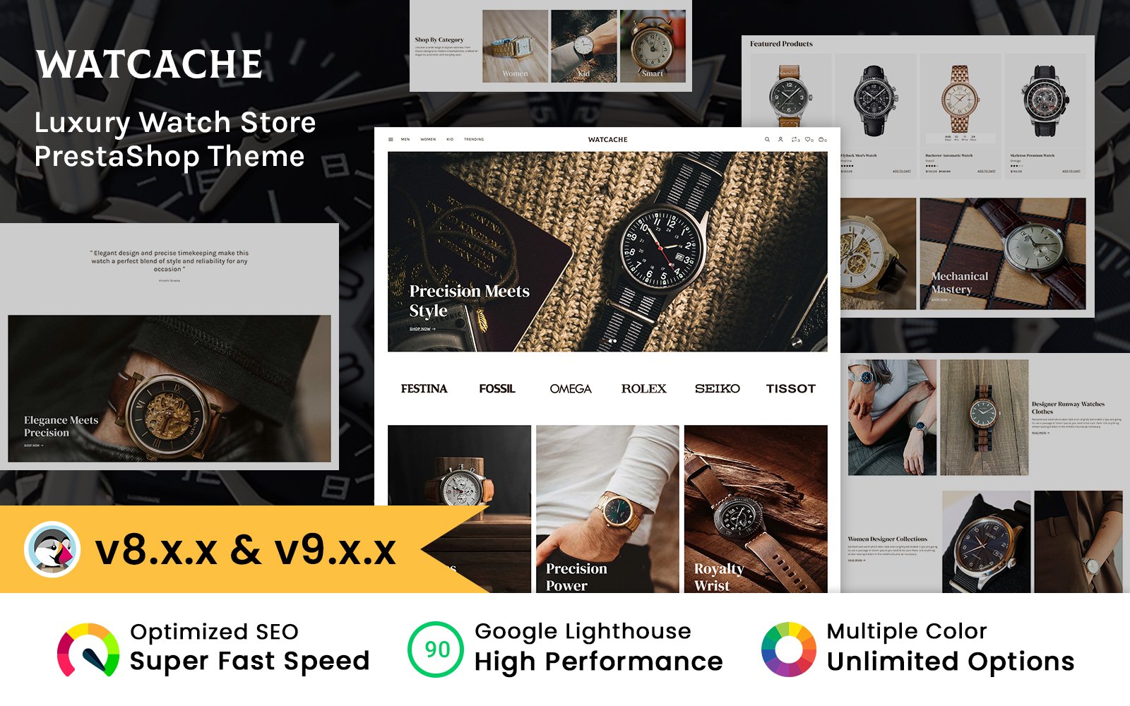 Watcache - Jewelry & Watch Shop Prestashop Theme PrestaShop Theme - Nulled Download - EmpireGPL