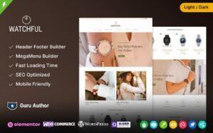 Watchful - Watch Store Fashion and Jewelry WooCommerce Responsive Theme WooCommerce Theme - Nulled Download - EmpireGPL
