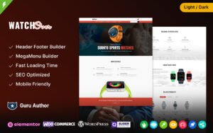 WatchOver - Single Product Elementor WooCommerce Theme - Nulled Download - EmpireGPL