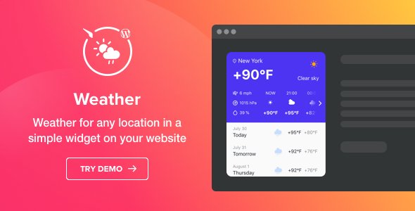 Weather Forecast - WordPress Weather Plugin - Nulled Download - EmpireGPL